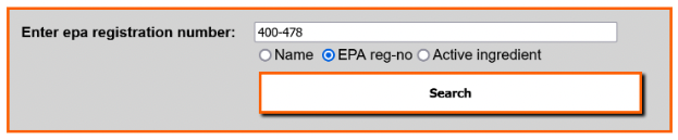 pesticide label lookup